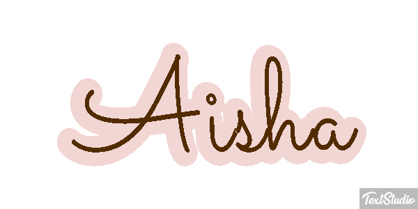 Aisha Текстовый эффект