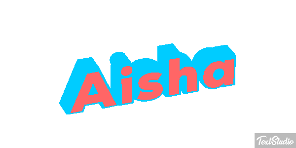 Aisha Текстовый эффект
