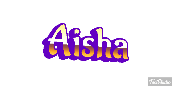 Aisha Текстовый эффект