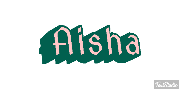 Aisha Текстовый эффект
