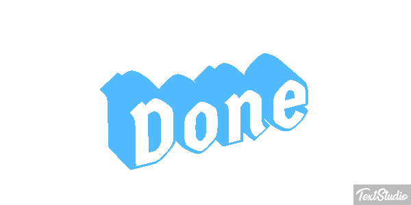 Done Text effect