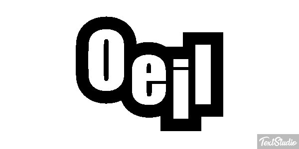Oeil Текстовый эффект
