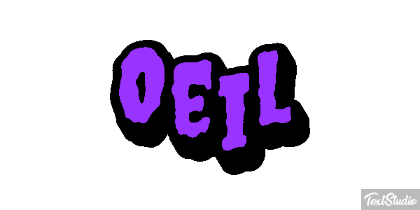 Oeil Текстовый эффект