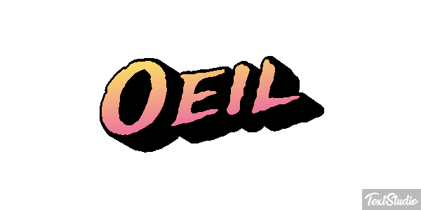 Oeil Текстовый эффект