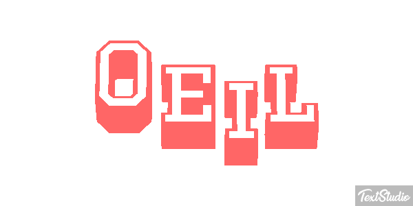 Oeil Текстовый эффект