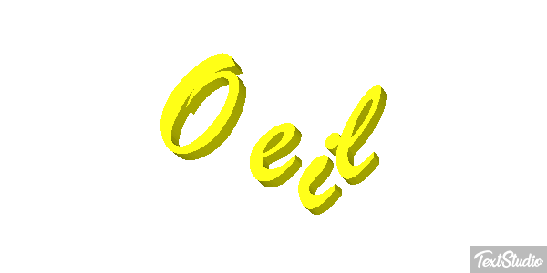 Oeil Текстовый эффект