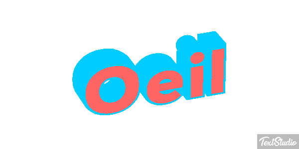 Oeil Текстовый эффект