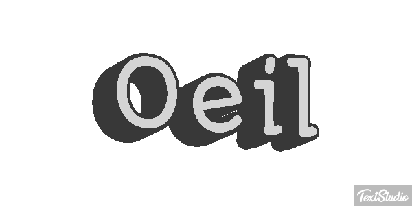 Oeil Текстовый эффект