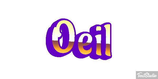 Oeil Текстовый эффект