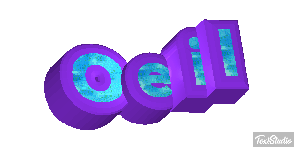 Oeil Текстовый эффект
