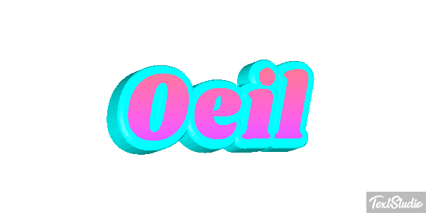 Oeil Текстовый эффект