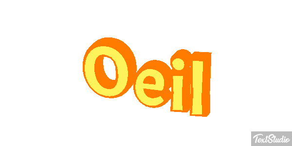 Oeil Текстовый эффект