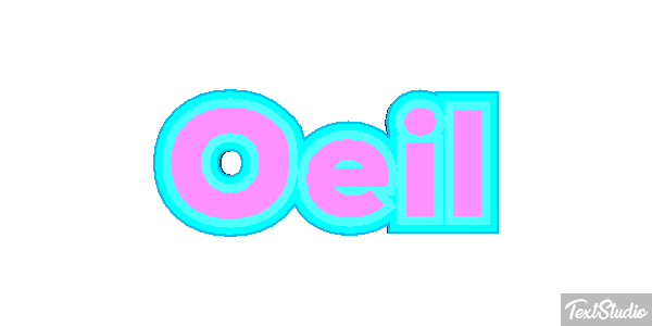 Oeil Текстовый эффект