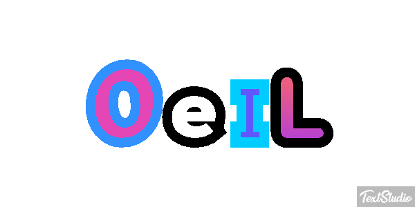 Oeil Текстовый эффект