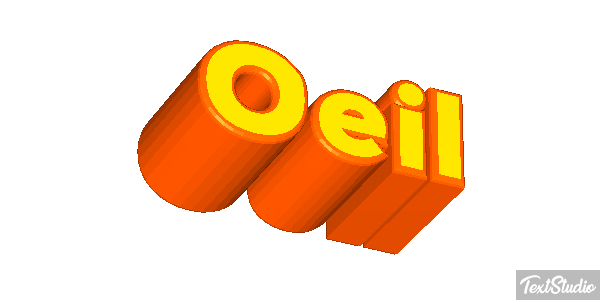 Oeil Текстовый эффект