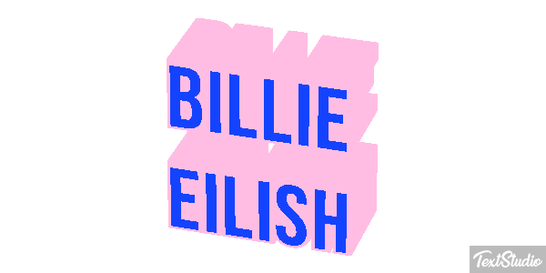 Billie Eilish Efeito do texto