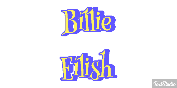 Billie Eilish Efeito do texto