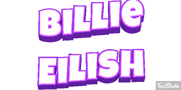 Billie Eilish Efeito do texto