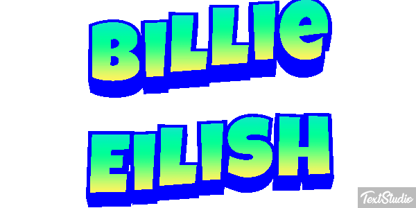 Billie Eilish Efeito do texto