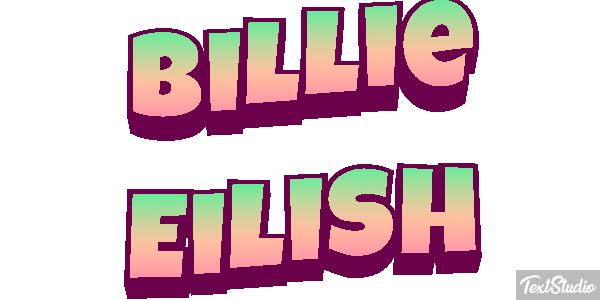 Billie Eilish Efeito do texto