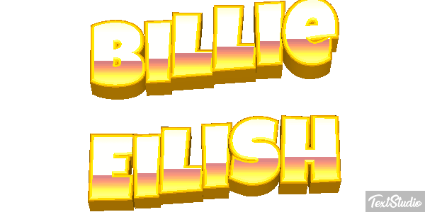 Billie Eilish Efeito do texto
