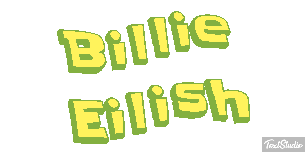 Billie Eilish Efeito do texto