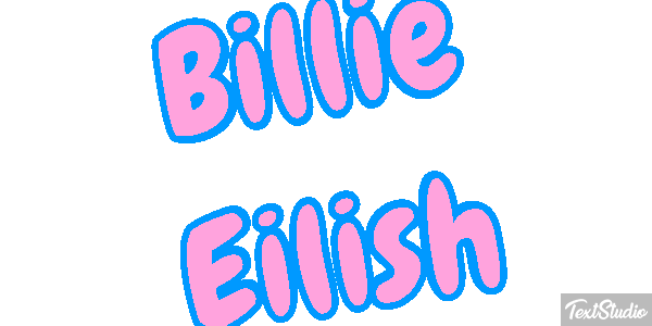Billie Eilish Efeito do texto