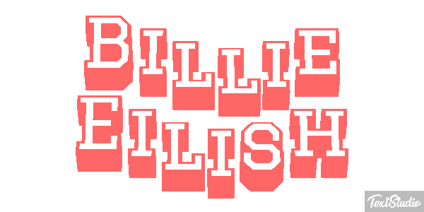 Billie Eilish Efeito do texto