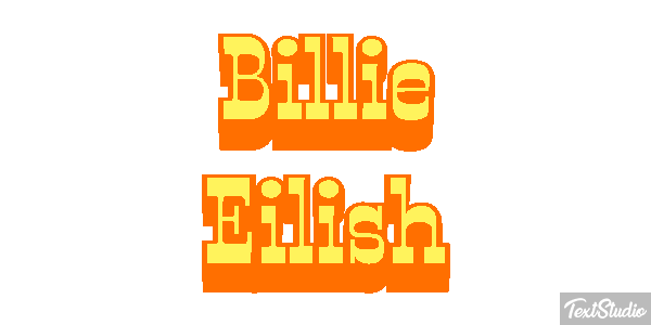 Billie Eilish Efeito do texto