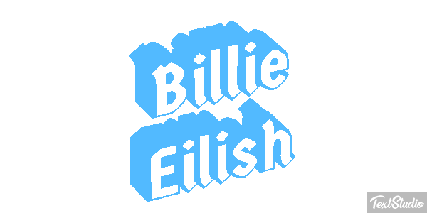 Billie Eilish Efeito do texto