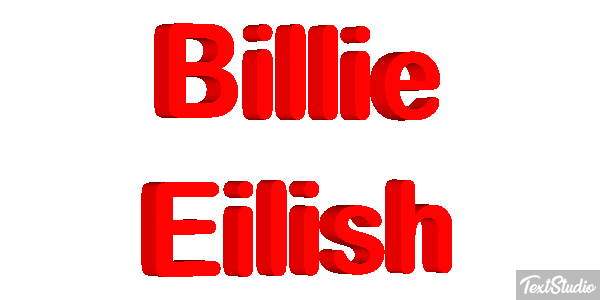 Billie Eilish Efeito do texto