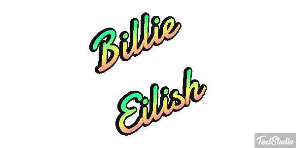 Billie Eilish Efeito do texto