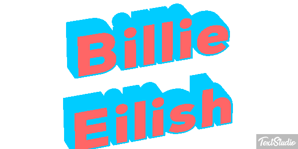 Billie Eilish Efeito do texto