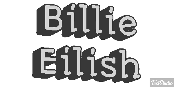 Billie Eilish Efeito do texto