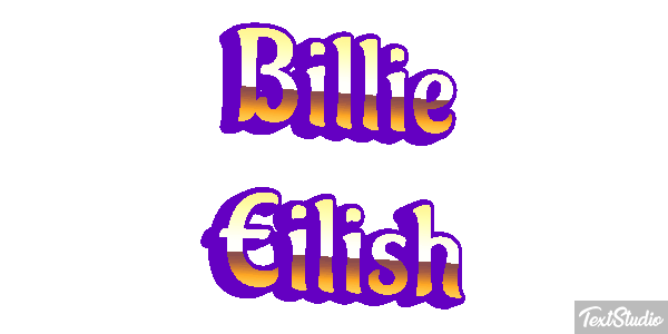 Billie Eilish Efeito do texto