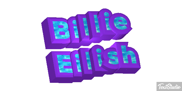 Billie Eilish Efeito do texto