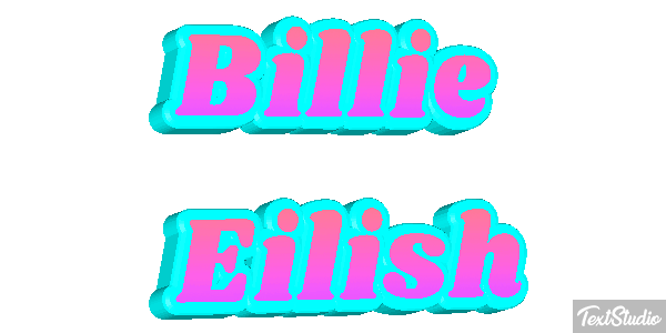 Billie Eilish Efeito do texto