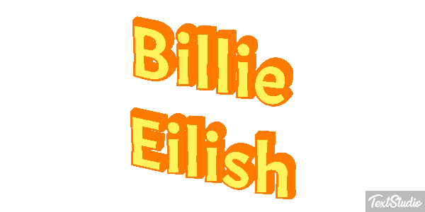 Billie Eilish Efeito do texto