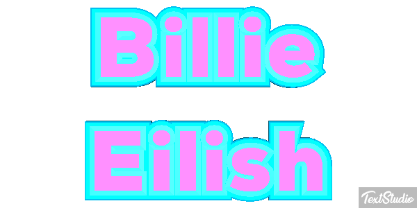 Billie Eilish Efeito do texto