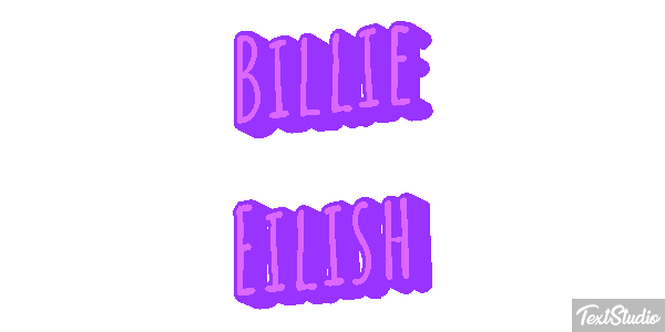 Billie Eilish Efeito do texto
