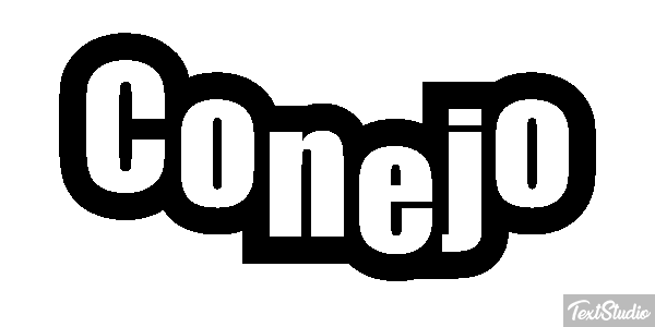 Conejo Effetto testo