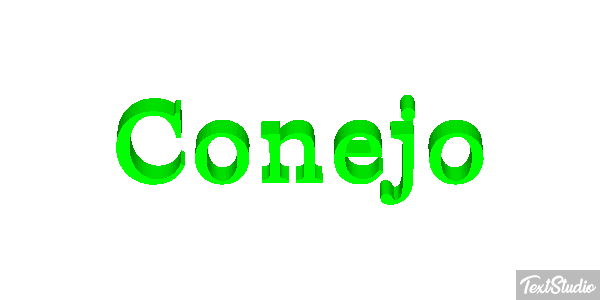 Conejo Effetto testo