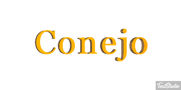Conejo Effetto testo