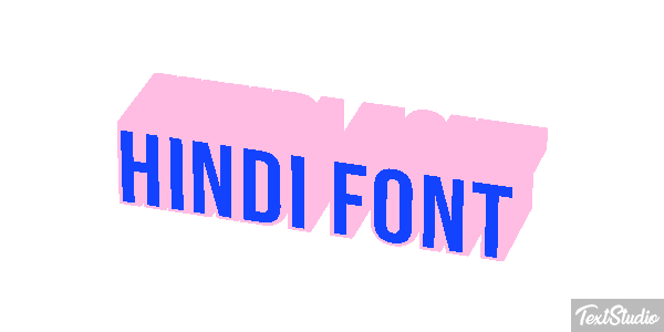 Hindi Font Text effect