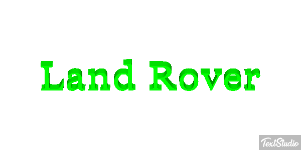 Land Rover Efekt tekstowy