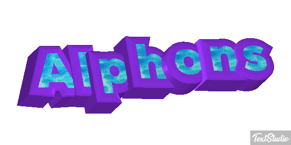 Alphons Texteffekt