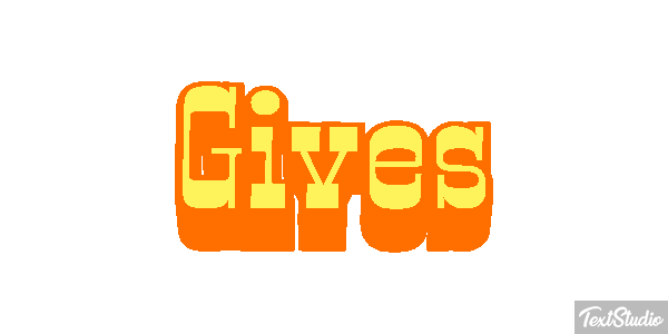 Gives Texteffekt