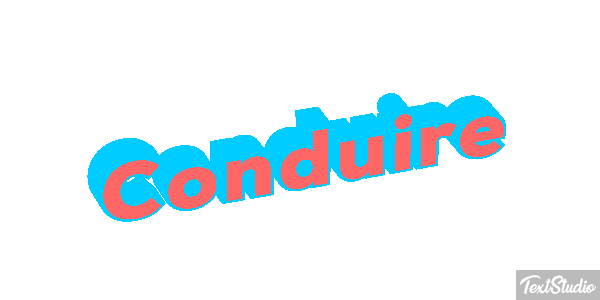 Conduire Effet de texte