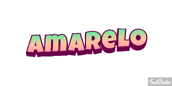 Amarelo Efecto de texto