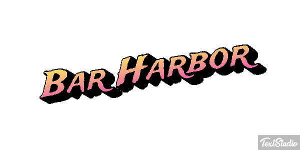Bar Harbor Effet de texte